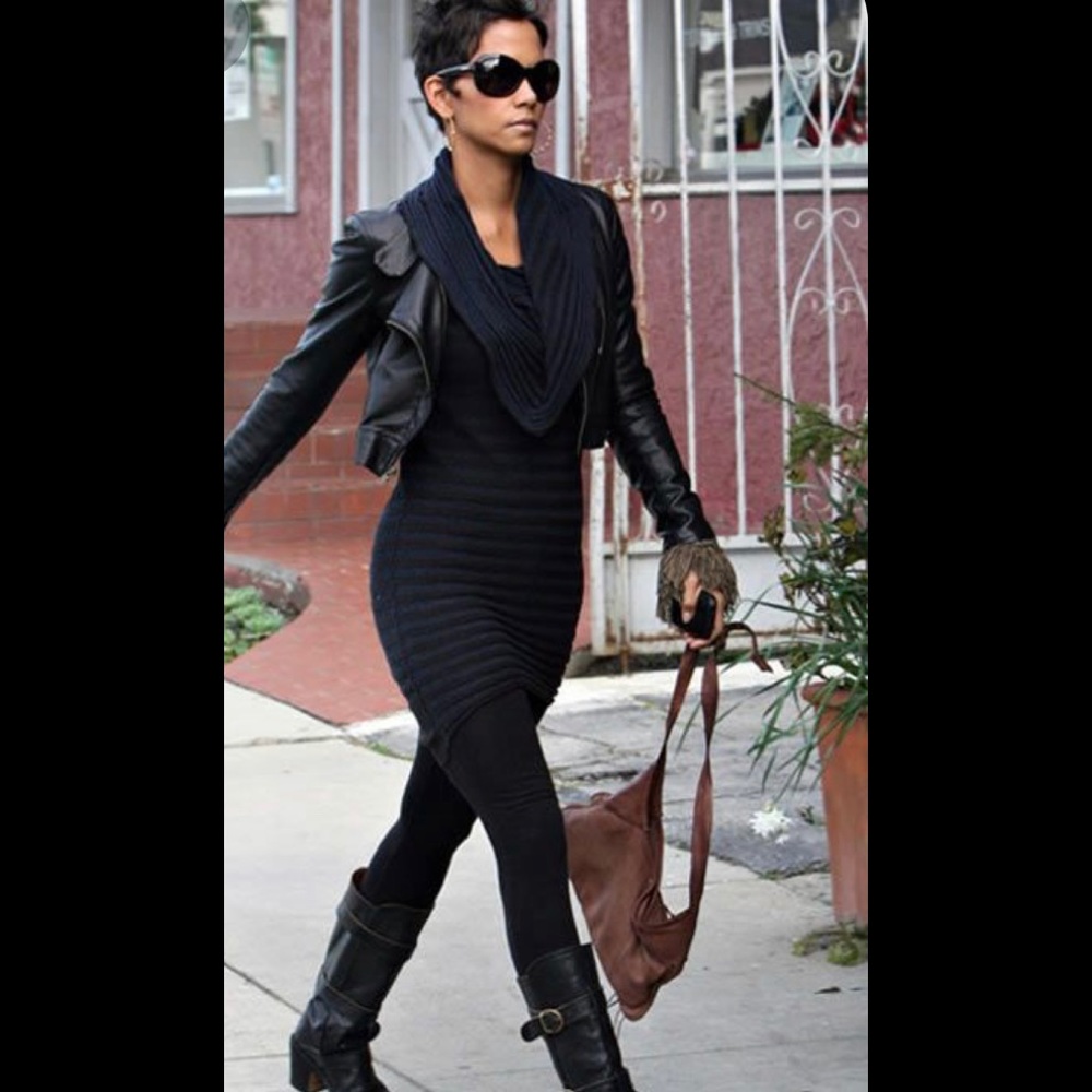 ALL SAINTS Cotton sweater mini 8 Halle Berry dress